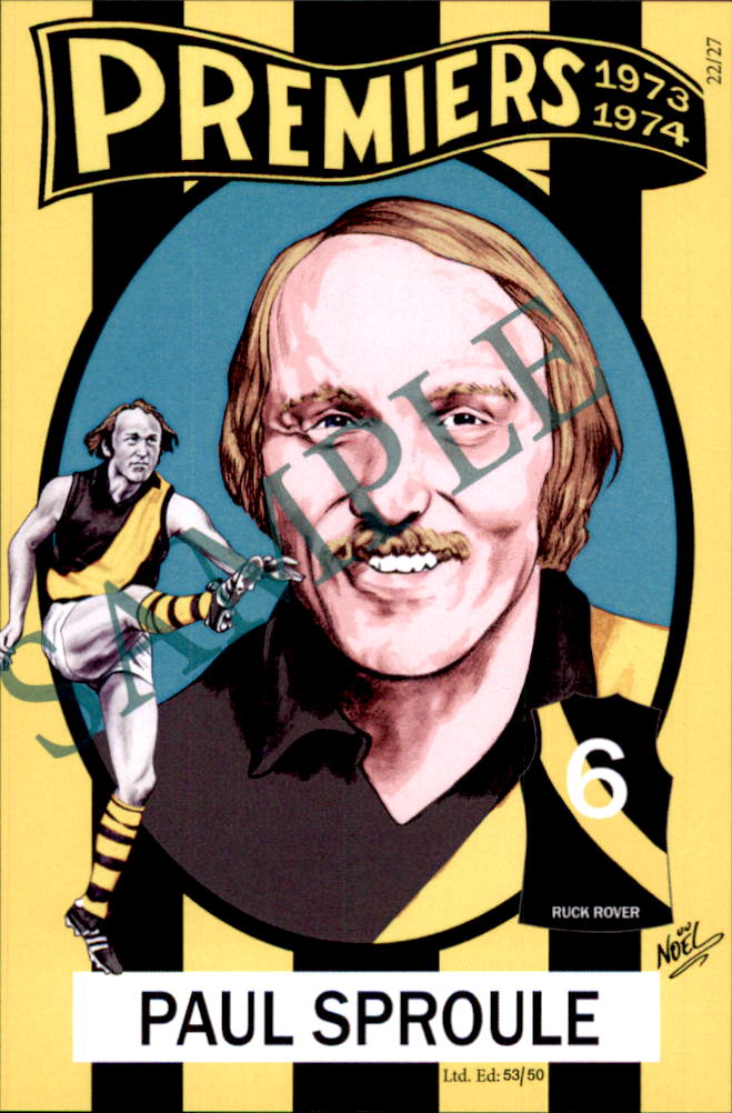 Richmond Tigers, 1973-1974 Back to Back Premiers Card Set by Noel