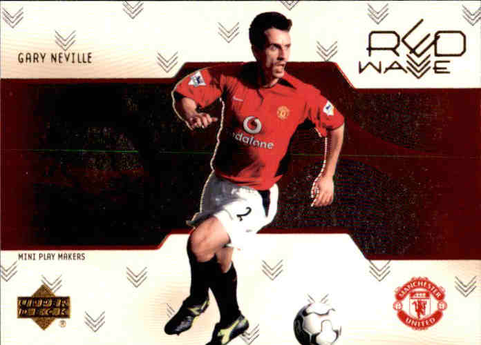 Manchester United Red Wave Set, 2003 Upper Deck Soccer Manchester United