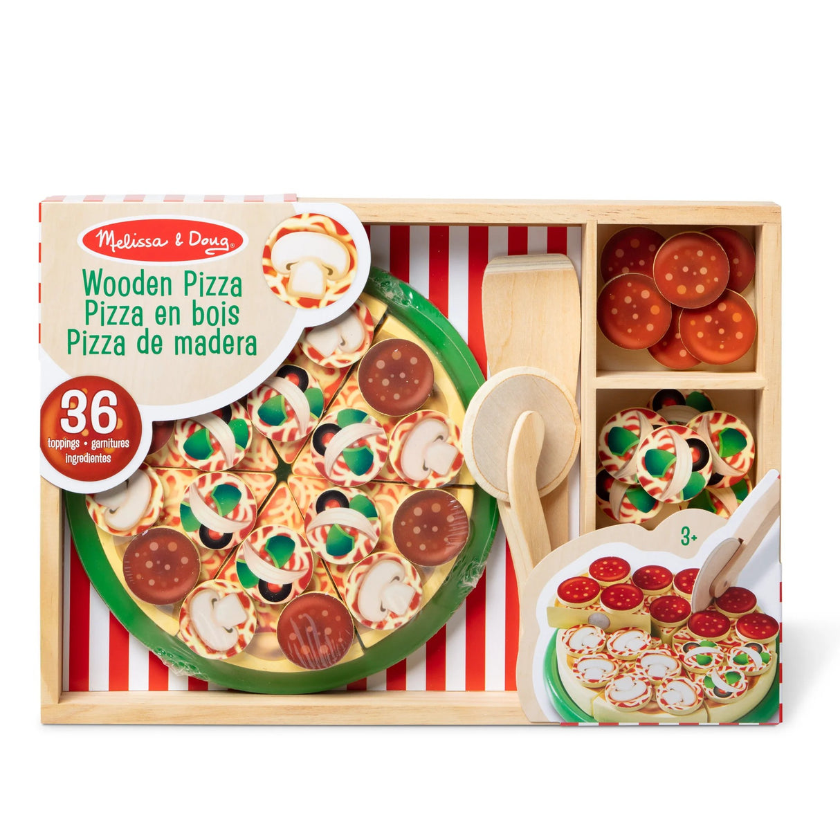 Melissa & Doug - Wooden Pizza Party Play Set