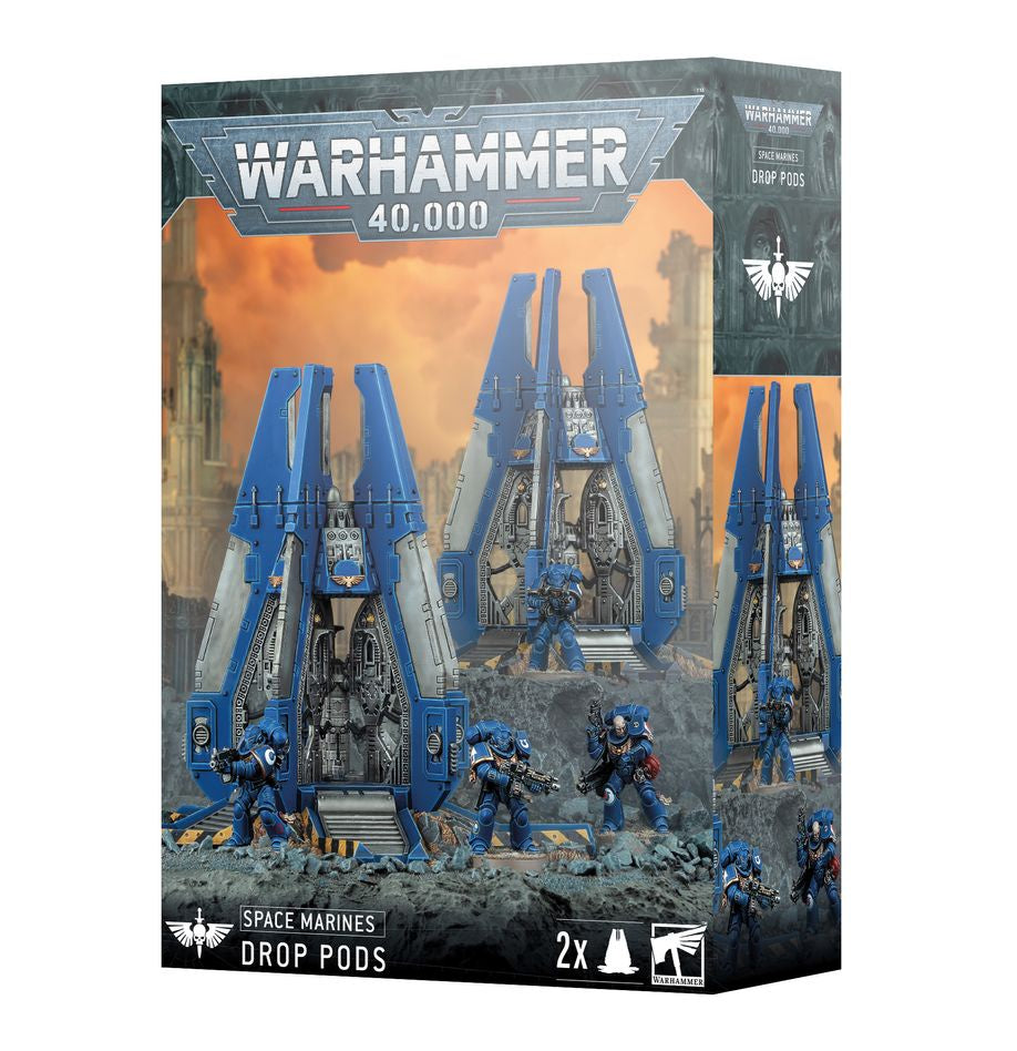 Warhammer 40,000 - 48-101, Space Marines, Drop Pods