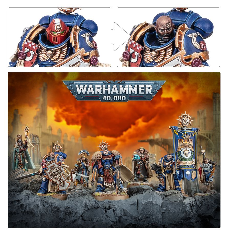 Warhammer 40,000 - 55-76, Space Marines, Captain Titus and The Wardens of Ultramar