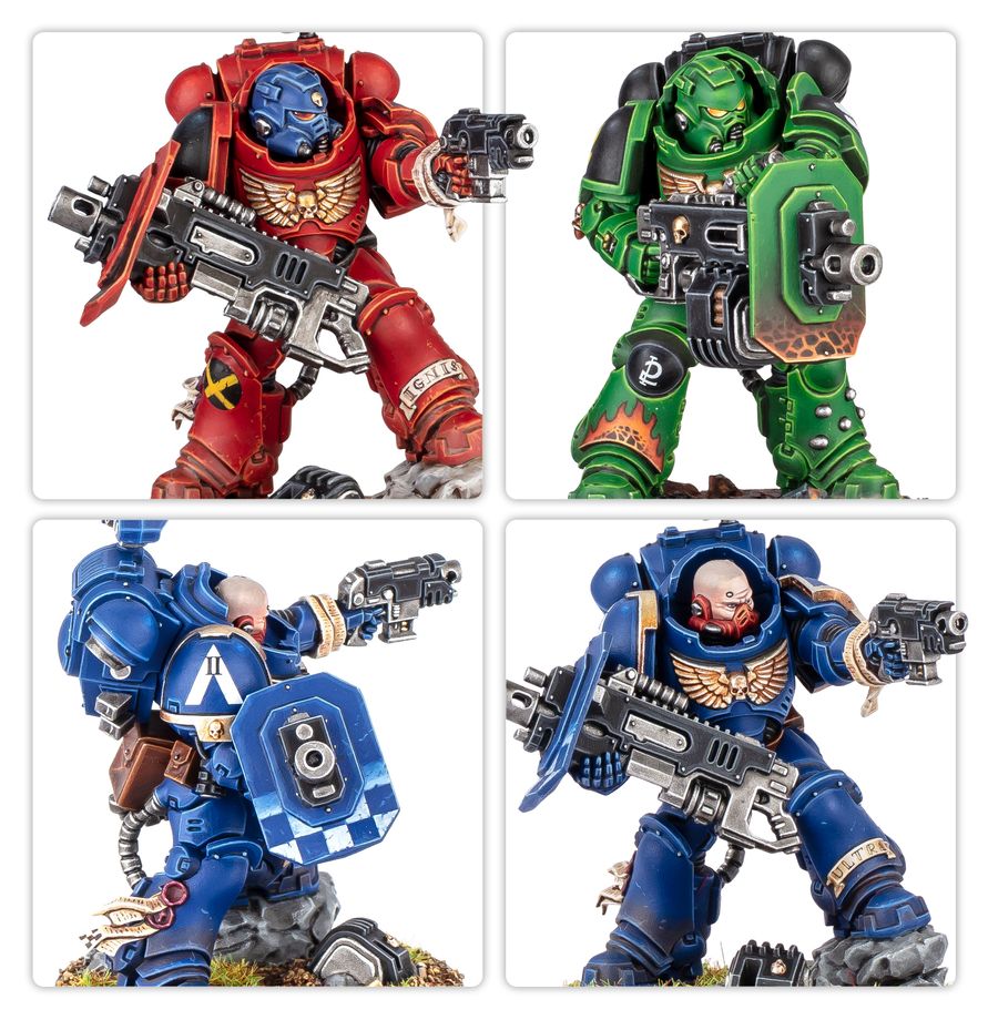 Warhammer 40,000 - 48-110, Space Marines, Eradicator Squad With Heavy Bolters
