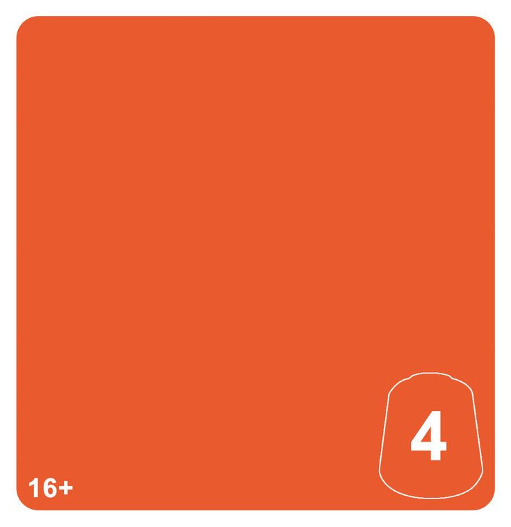 Warhammer Colour - Tone Pro: Chotec Orange 4, 20-174 Acrylic Paint 12ml
