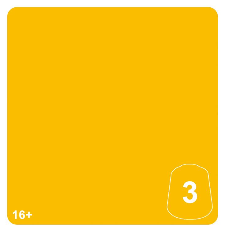 Warhammer Colour - Tone Pro: Hawkshroud Yellow 3, 20-193 Acrylic Paint 12ml