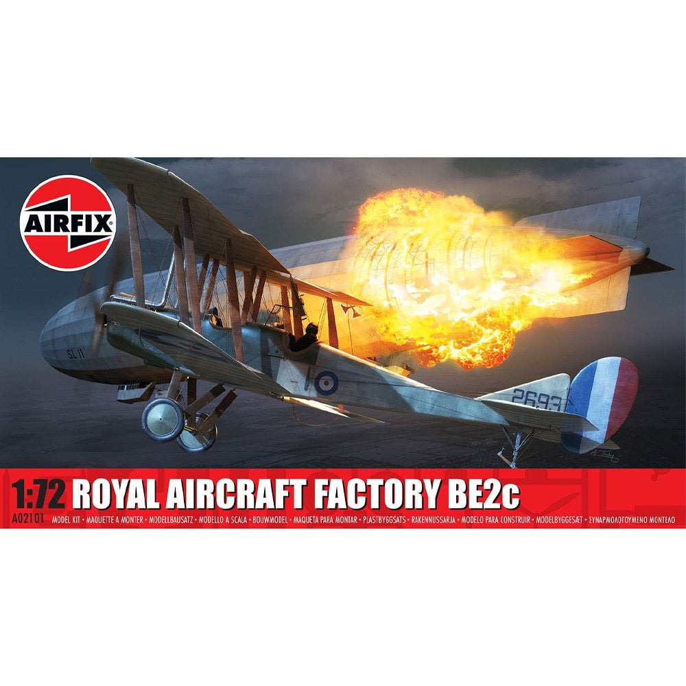 AIRFIX ROYAL AIRCRAFT FACTORY BE2C, 1:72 Scale Model Kit