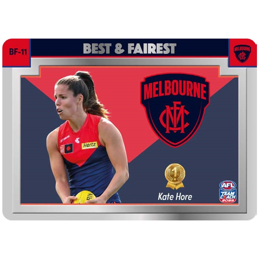 2023 Teamcoach AFLW - Best & Fairest Cards - Cards BF-01 to BF-18 - Pick Your Card