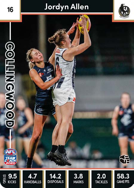 2023 Teamcoach AFLW Common Cards -  Cards 1 to 90 - Pick Your Card