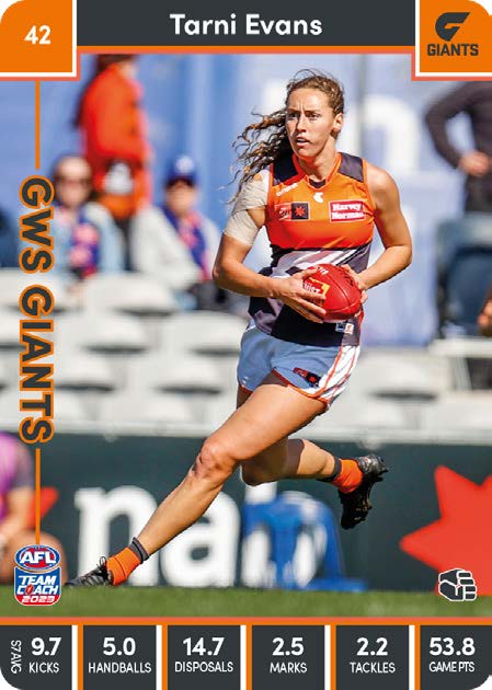 2023 Teamcoach AFLW Common Cards -  Cards 1 to 90 - Pick Your Card