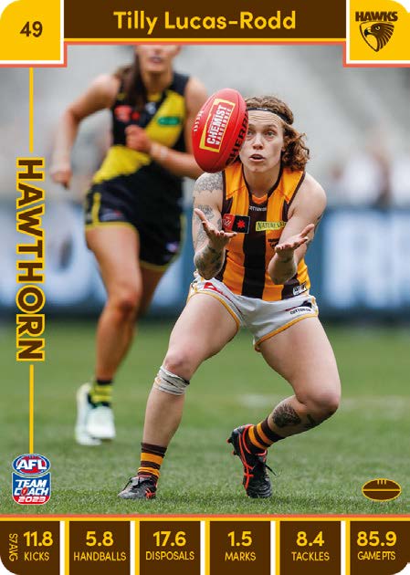 2023 Teamcoach AFLW Common Cards -  Cards 1 to 90 - Pick Your Card