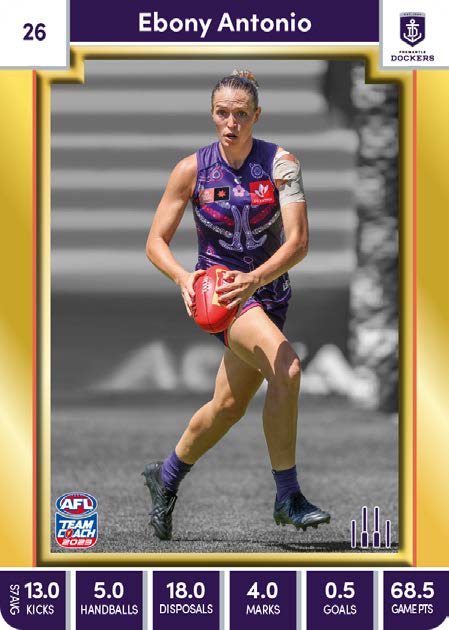 2023 Teamcoach AFLW GOLD Parallel Cards -  Cards 1 to 90 - Pick Your Card