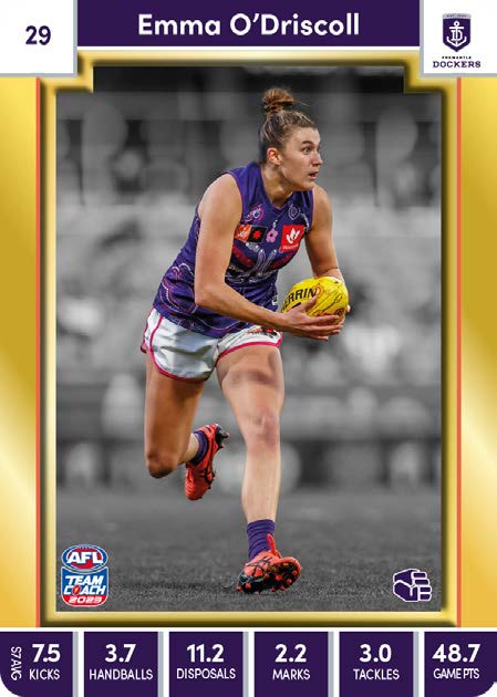 2023 Teamcoach AFLW GOLD Parallel Cards -  Cards 1 to 90 - Pick Your Card