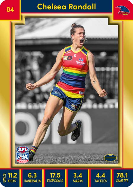 2023 Teamcoach AFLW GOLD Parallel Cards -  Cards 1 to 90 - Pick Your Card