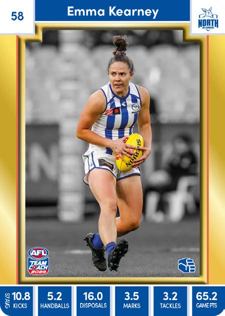 2023 Teamcoach AFLW GOLD Parallel Cards -  Cards 1 to 90 - Pick Your Card