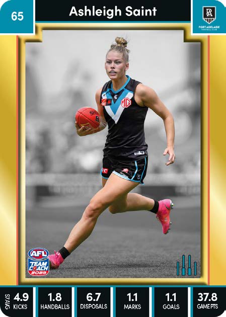 2023 Teamcoach AFLW GOLD Parallel Cards -  Cards 1 to 90 - Pick Your Card
