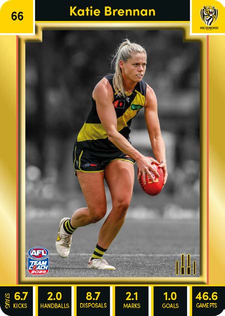 2023 Teamcoach AFLW GOLD Parallel Cards -  Cards 1 to 90 - Pick Your Card