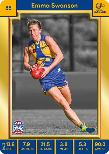 2023 Teamcoach AFLW GOLD Parallel Cards -  Cards 1 to 90 - Pick Your Card