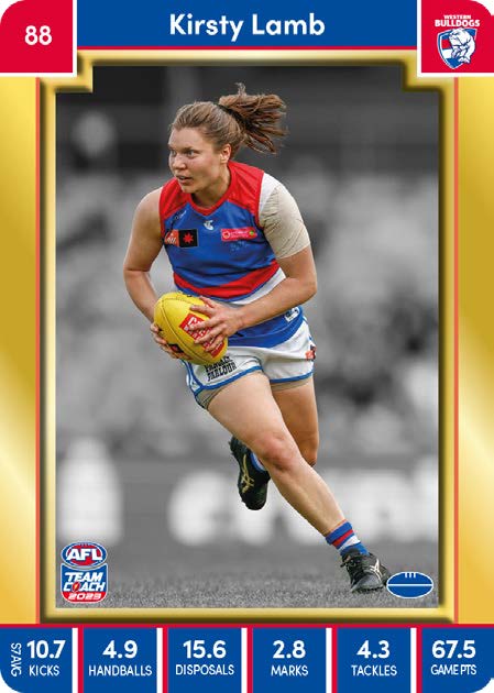 2023 Teamcoach AFLW GOLD Parallel Cards -  Cards 1 to 90 - Pick Your Card