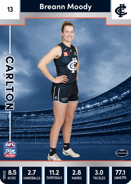 2023 Teamcoach AFLW Silver Parallel Cards -  Cards 1 to 90 - Pick Your Card