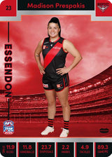 2023 Teamcoach AFLW Silver Parallel Cards -  Cards 1 to 90 - Pick Your Card