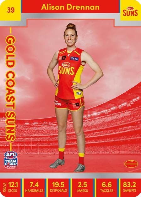 2023 Teamcoach AFLW Silver Parallel Cards -  Cards 1 to 90 - Pick Your Card