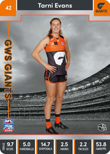 2023 Teamcoach AFLW Silver Parallel Cards -  Cards 1 to 90 - Pick Your Card