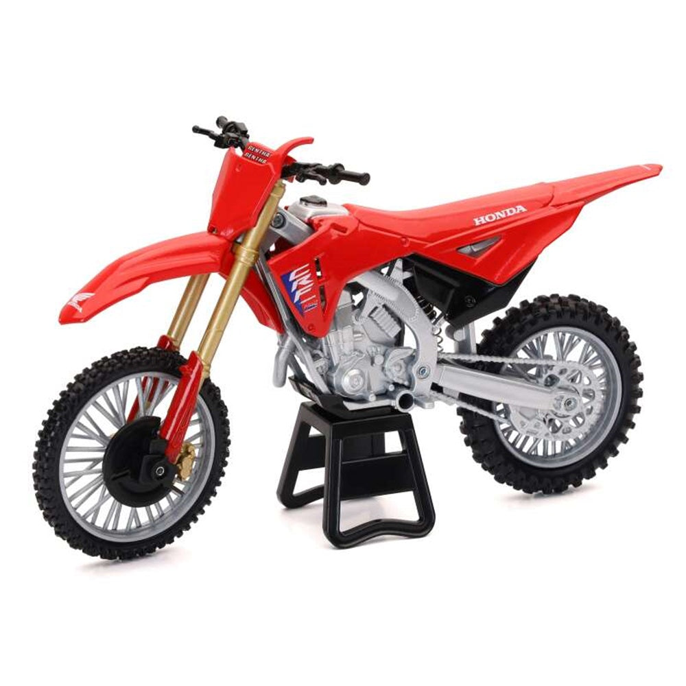 Honda CRF450R Motorbike, 1:12 Diecast with Plastic