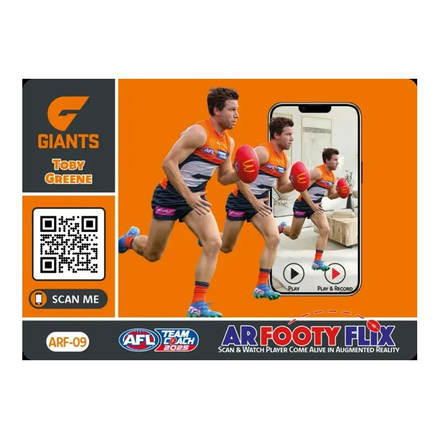 2025 Teamcoach AFL, AR Footy Flix Cards - Cards ARF-01 to ARF-18 - Pick Your Card