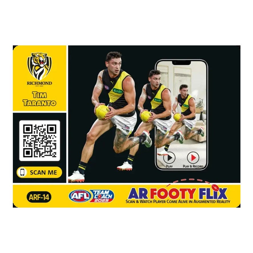 2025 Teamcoach AFL, AR Footy Flix Cards - Cards ARF-01 to ARF-18 - Pick Your Card