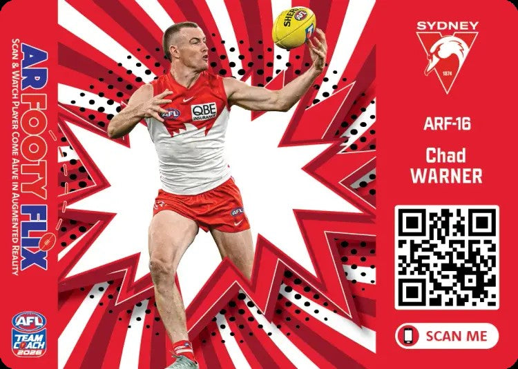 2026 Teamcoach AFL, AR Footy Flix Cards - Cards ARF-01 to ARF-18 - Pick Your Card