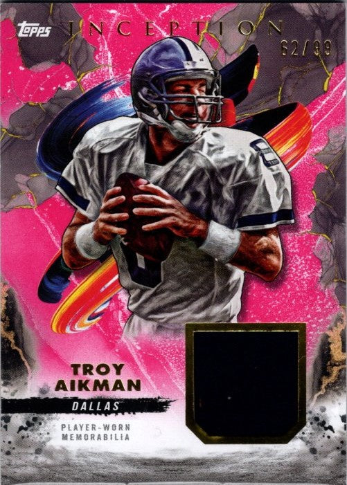 Troy Aikman, Relic Card, 2024 Topps Inception Football NFL