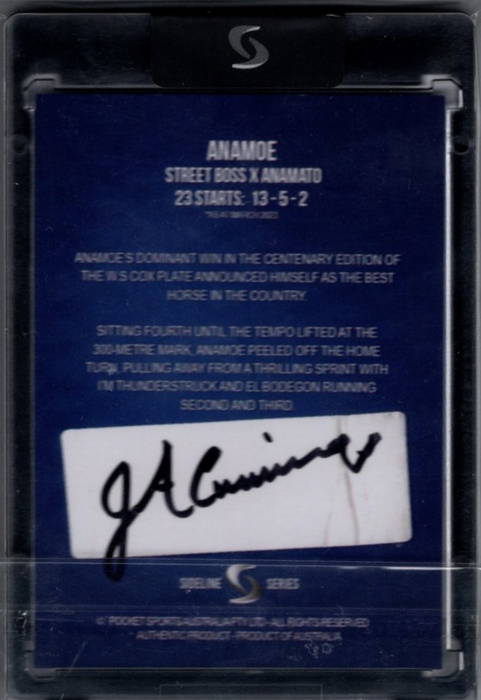 ANAMOE x James Cummings, Signature Black Edition, Sideline Series