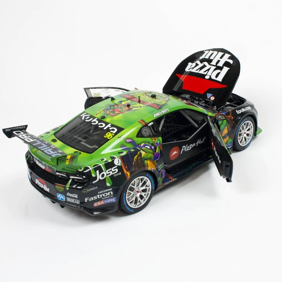 Biante CHEVROLET CAMARO - BJR - JONES/BOYS #96 - 2023 Penrite Sandown 500 - Race 24 - Pizza Hut TMNT Livery - 1:18 Scale Diecast Model Car