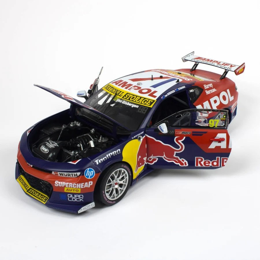 Biante CHEVROLET CAMARO - RED BULL AMPOL RACING - VAN GISBERGEN/STANAWAY #97 - 2023 Bathurst 1000 WINNER - 1:18 Scale Diecast Model Car