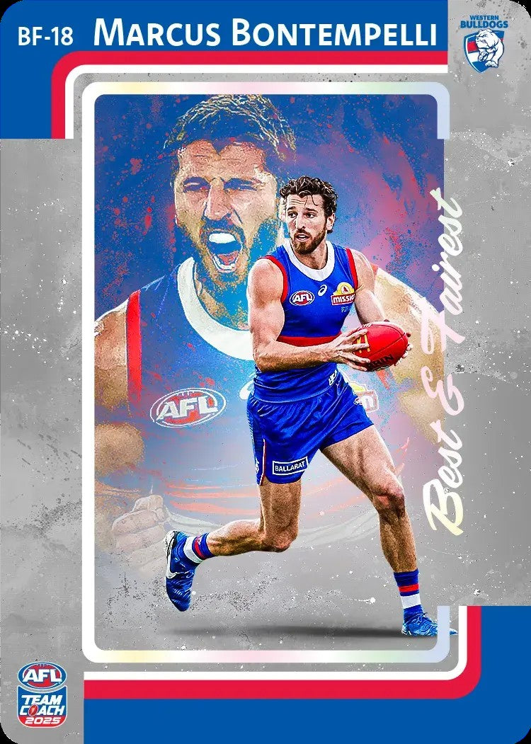 2025 Teamcoach AFL Silver Best & Fairest Cards - Cards BF-01 to BF-18 - Pick Your Card