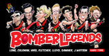 Essendon Bombers Player Legends Caricature Stubby Holders. Art by HarvTime.