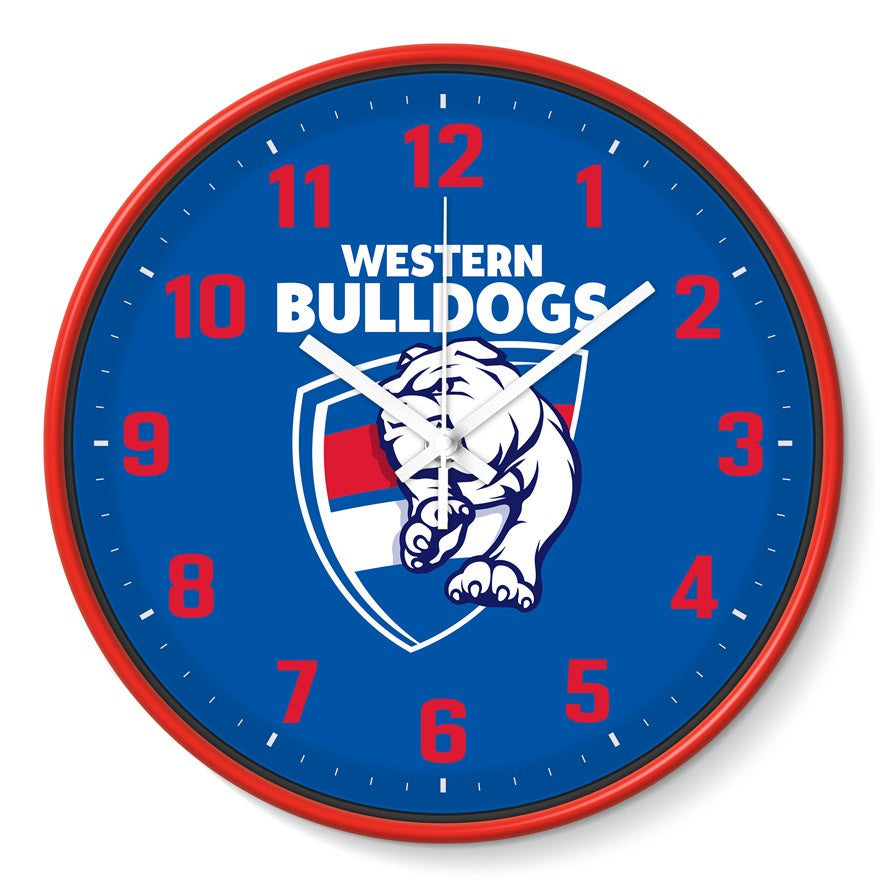 WESTERN BULLDOGS WALL CLOCK