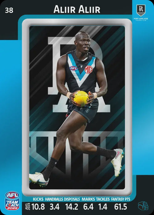 Aliir Aliir, #38, Blue Parallel, 2025 Teamcoach AFL