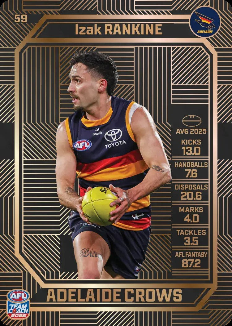 Izak Rankine, #59, Bronze, 2026 Teamcoach AFL