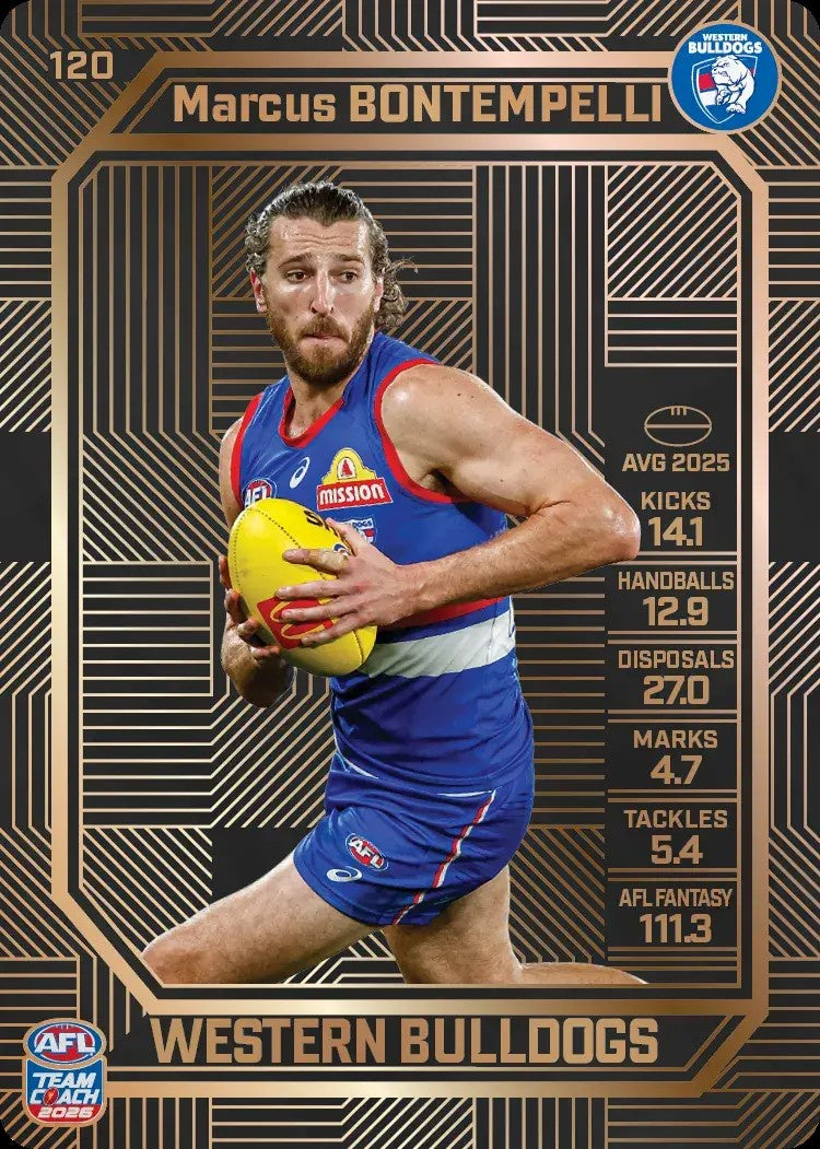 Marcus Bontempelli, #120, Bronze, 2026 Teamcoach AFL