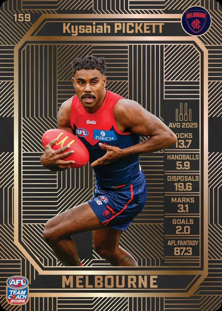 Kysaiah Pickett, #159, Bronze, 2026 Teamcoach AFL