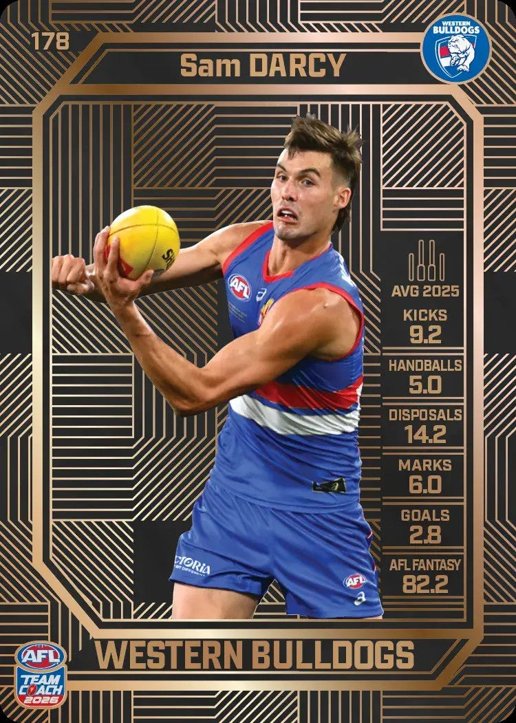 Sam Darcy, #178, Bronze, 2026 Teamcoach AFL