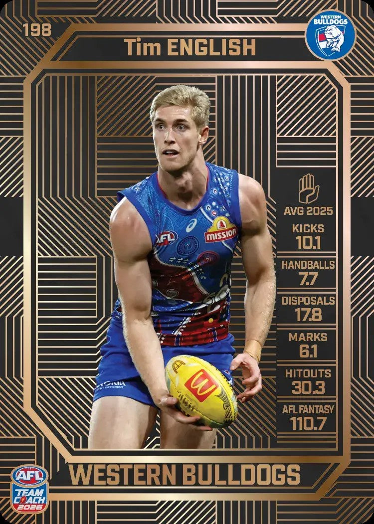 Tim English, #198, Bronze, 2026 Teamcoach AFL