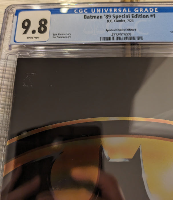 Batman '89 Special Edition, #1 Comic, Spectral Comics Edition B, Virgin Foli, Graded CGC 9.8