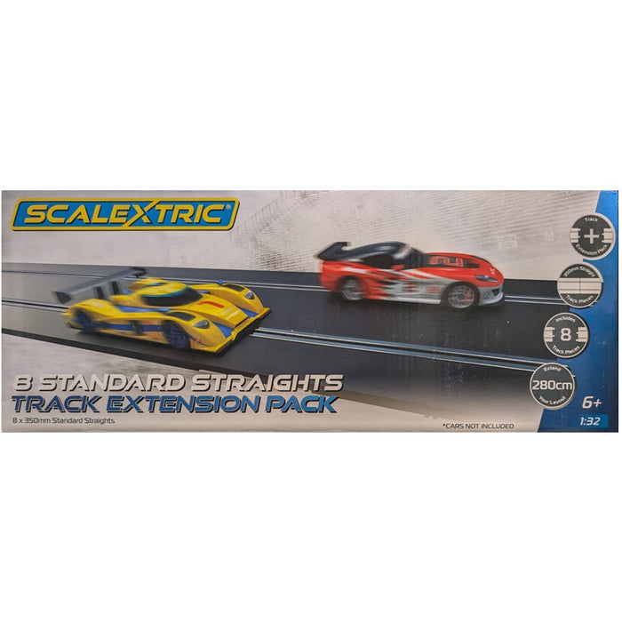 SCALEXTRIC 8 STANDARD STRAIGHTS TRACK EXTENSION PACK