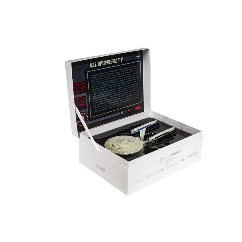 CORGI STAR TREK - U.S.S. ENTERPRISE NCC-1701 (THE WRATH OF KHAN) - Diecast Model with Stand