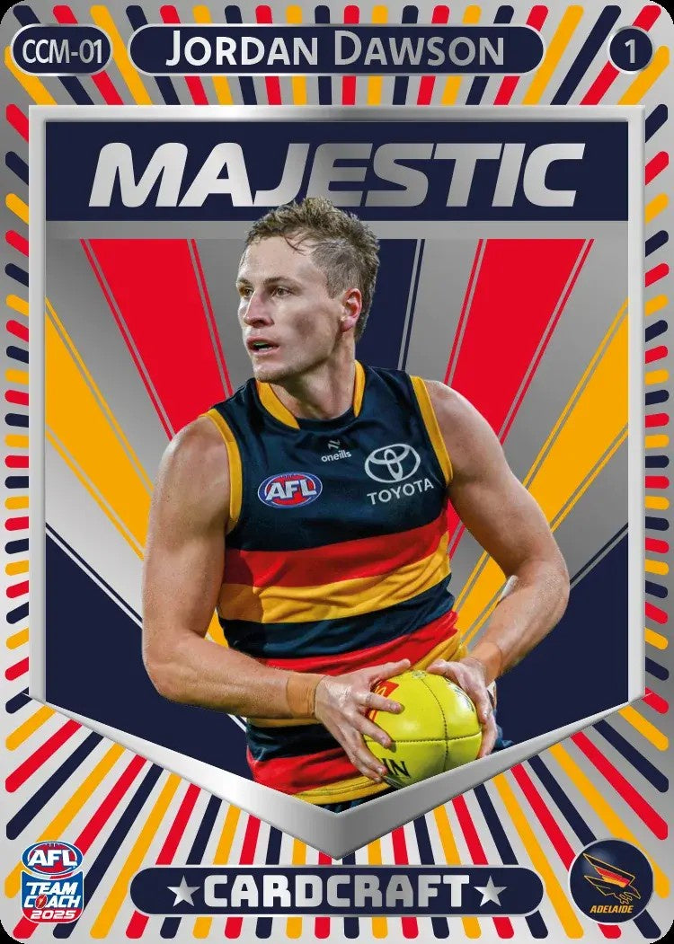 Jordan Dawson, CCM-01-1, Majestic Card Craft, 2025 Teamcoach AFL