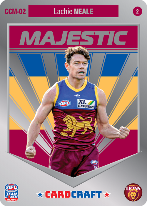 Lachie Neale, CCM-02-2, Majestic Card Craft, 2024 Teamcoach AFL