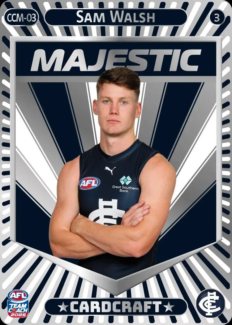 Sam Walsh, CCM-03-3, Majestic Card Craft, 2025 Teamcoach AFL