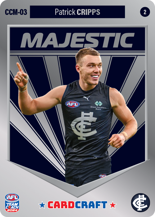 Patrick Cripps, CCM-03-2, Majestic Card Craft, 2024 Teamcoach AFL