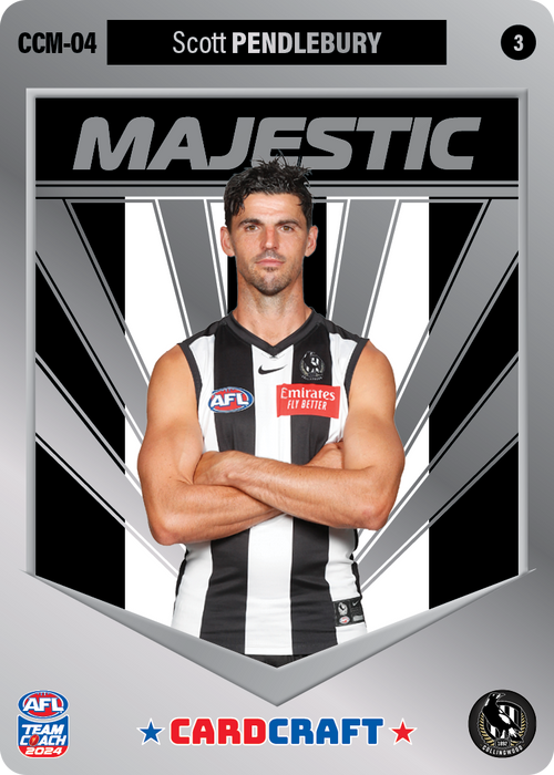 Scott Pendlebury, CCM-04-3, Majestic Card Craft, 2024 Teamcoach AFL